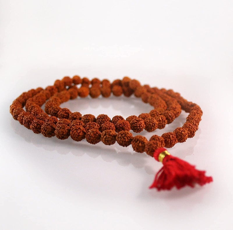 IS4A Rudraksha Japa Mala 108 + 1 Beads Prayer Beads - Image 3